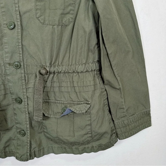 Banana  Republic Womens Size Small Military Dark Olive Jacket - Picture 7 of 16